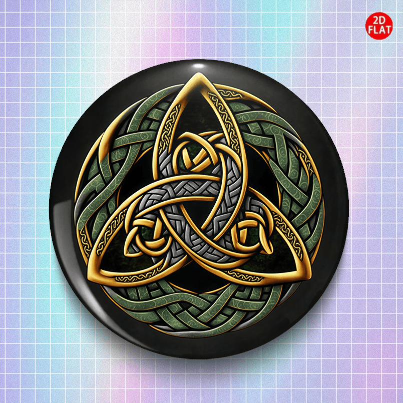 Celtic Knot Classic Fashion Brooch, Collectible Badge